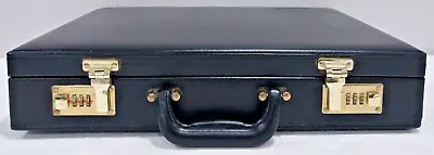 Vintage Stebco Tufide Black Locking Briefcase Combination Lock 17” X 13” X 3.5” • $40