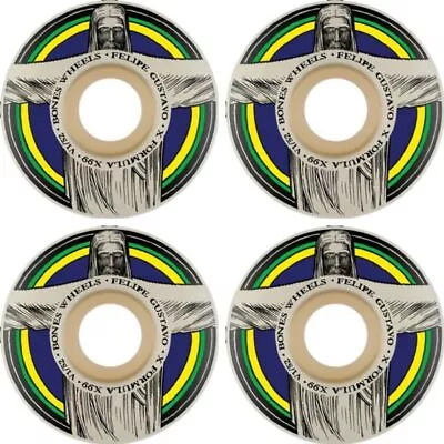 Bones Wheels  XF V1 Redeemer Skateboard Wheels - 52mm 99a (Set Of 4) • $43.99