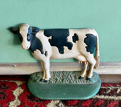 Vintage COW Cast Iron Doorstop Country Midwest Importers • $24.95