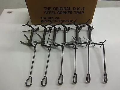 6 DK-1 Death Klutch Gopher Trap Mole Trap Trapping Mole Free Shipping (6 Pack) • $47.95