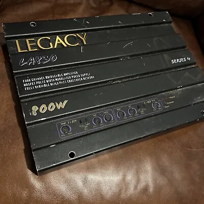 Legacy La830 Series-4 800 Watt 4 3 2 Channel Old School Car Amplifier • £65