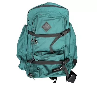VTG Eastpak Backpack N4004 Green Camping Hiking Outdoor Bag USA W/Shoulder Strap • $74.99