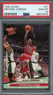 Michael Jordan 1992 Fleer Ultra Basketball Card #27 Graded PSA 10 • $399