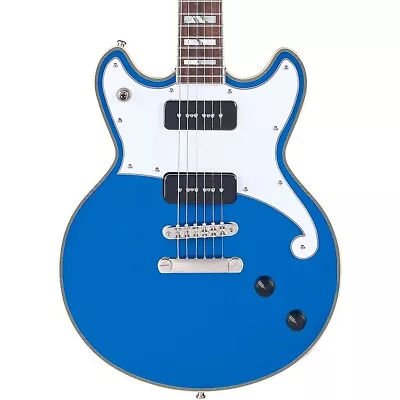 D'Angelico Deluxe Brighton LE Solid Body Electric Guitar Sapphire 19788107413 OB • $1279.99