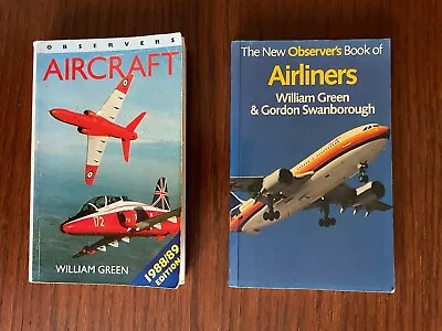 New Observer’s Book Of Airliners 1983 And Observers Aircraft 1988/89 • £5