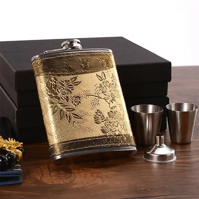  Mini Bottles Of Alcohol Hip Flasks For Liquor Men Men's Wine • £13.42