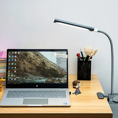 Dimmable Metal Gooseneck Style 5W 3 Color Adjustable Led Desk Lamp USB Powered • $13.17