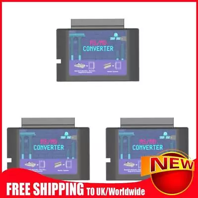 3Pcs MS To MD Game Card Converter Game Video Cassette For Master System For Mege • £25.33