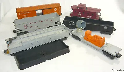 6 Lionel O Gauge Scale Model Train Cars - Great Northern 3620 Spot Light Barrel  • $125