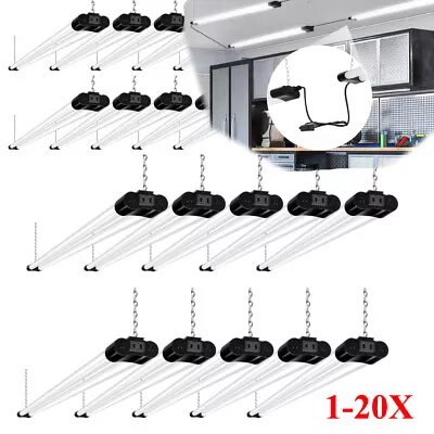 1X-20X 4FT Linkable LED Shop Light For Garage 4400lm 42W Utility Light Fixture • $55.99