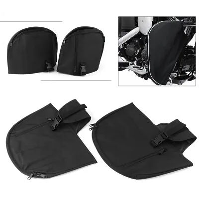 $35.98 • Buy Motorcycle Black Soft Lower Fairing Covers Engine Guard For Harley FXD FXDB FXDC