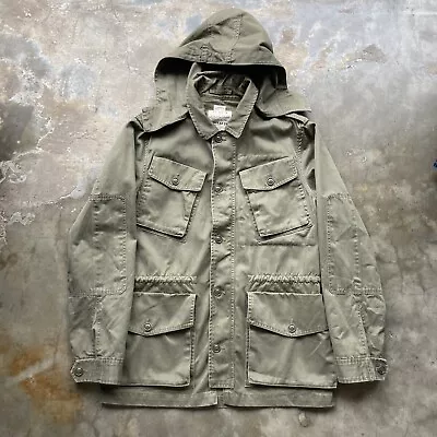 J Crew Miltiary Style Zip Broken In Field Jacket M Utility Coat • $59.99