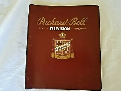 Rare Vintage PACKARD-BELL 3 Ring Binder Radio Television PhonOcords • $95