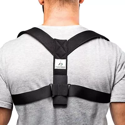 Adjustable Upper Back Neck Shoulder Posture Support Corrector Body Brace • £5.99