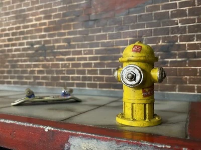 $26.99 • Buy NEW! Custom Action Figure Diorama Fingerboard Graffiti Fire Hydrant 1:12 1:10