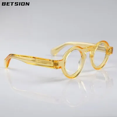 Vintage Round 42mm Eyeglasses Frames Retro Durable Glasses Full Rim Unisex • $23.74