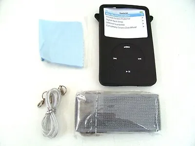 Cygnett Ipod Video 5g 60gb 80gb Running Case Cover Sleeve Armband Black Silicone • $44.76