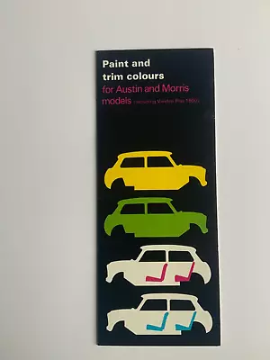 1970s Mini Paint Colour Chart . • £9.99