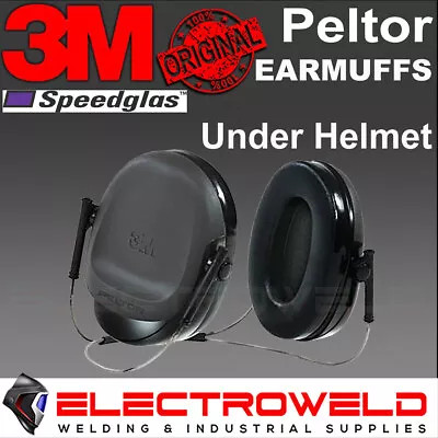 3M Peltor H505B Earmuffs Under Helmet Neck Band Ear Muff Noise Protection 197012 • $64.95