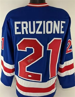 Mike Eruzione Signed Team USA  Miracle On Ice  Jersey (JSA COA) Team Captain • $229.95