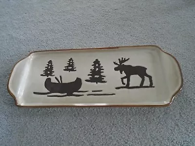 Woodland HOME Studio Collection Brown Large Moose Canoe Platter Tray • $34.99