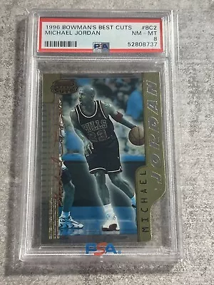 1995 Bowman’s Best Cuts Die Cut Michael Jordan PSA 8 #BC2 Bulls • $119.99