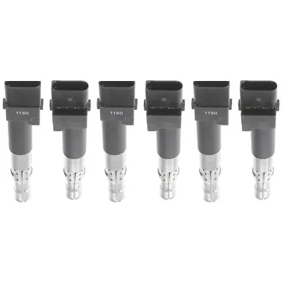 Set Of 6 Ignition Coils For VW Porsche Cayenne Audi A3 Quattro TT Volkswagen R32 • $107.49