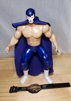 BLUE DEMON Mexican Wrestler Toy 7  Luchadores Mexicanos CMLL AAA WWF • $17.50