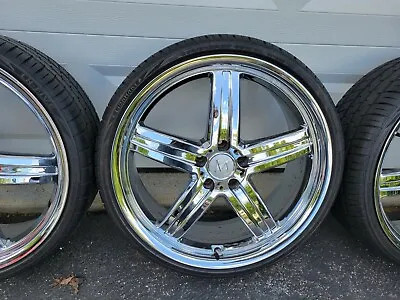 4 Mandrus Wheels Chrome 20x10 5x112 W/  Lionhart LHS 235/30/ZR20 8.5/32nds Tires • $1800
