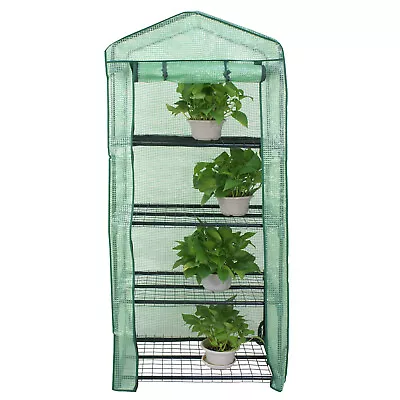 4 Tier Mini Greenhouse Flower Plants Gardening Indoor Garden High Quality • $36.58