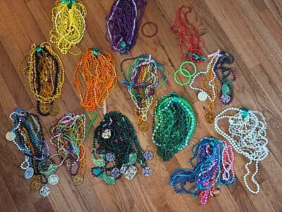 Large Lot Of Vintage Mardi Gras / Etc. Beads Necklaces ZULU 1979 Bacchus  Jolly  • $10.99