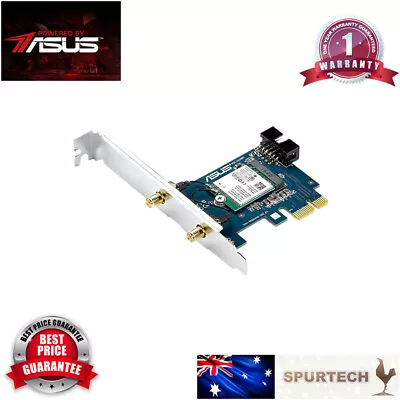 $20 • Buy ASUS PCE-AC55BT B1 AC1200 Dual Band PCI-Express WIFI Adapter Network Card OEM