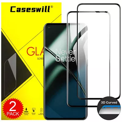 For OnePlus 12 12R 11 11R Caseswill 3D Curved Tempered Glass Screen Protector • $16.71