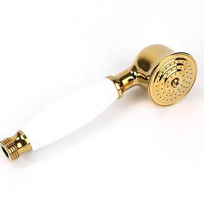 £11.87 • Buy Luxury Gold Brass Telephone Style Water Saving Bathroom Hand Held Shower Head