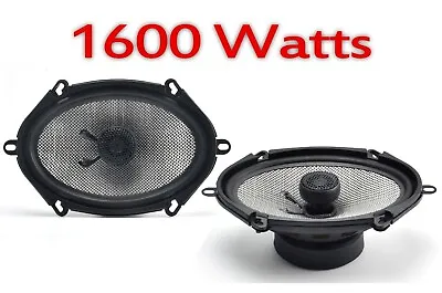 5x7” 6x8” New 2 Way Car Audio Door Shelf Speakers Pair 1600W Total Pair Power  • £29.74