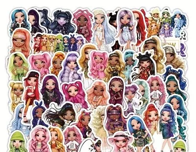 10 X Different Rainbow High Stickers Great For Laptop Drink Bottle 17mm • $3.99