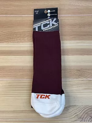 TCK Prosport Socks Performance Fit Football Baseball Softball Maroon L • $4.99