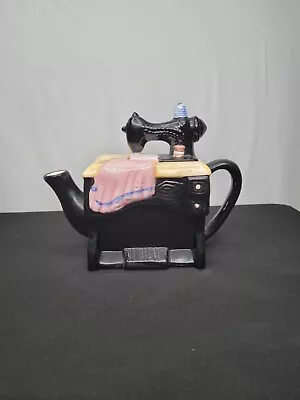 Vintage Cardinal Inc. Tee Nee Ceramic Sewing Machine Teapot 1995 • $13