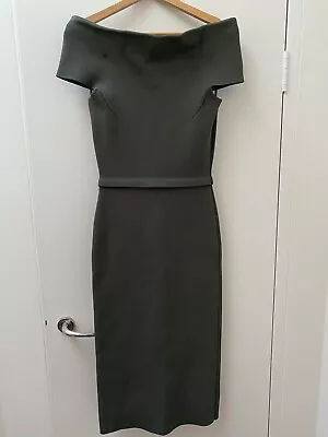 $350 • Buy Scanlan Theodore Cold Shoulder Dress Khaki - Size S