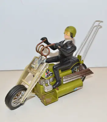 Vintage 1971 SCREAMIN DEMON Motorcycle Toy W/ Rider Retro 1970s Harley Davidson • $31.20