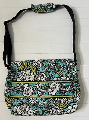 Vera Bradley Laptop Messenger Bag Island Bloom Crossbody 17x12” • $19.99