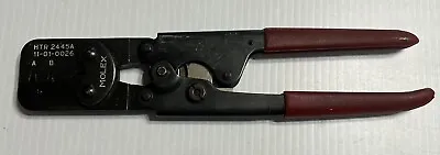 Molex Htr2445a Hand Crimp Tool Flat Blade Female 14-20 Awg ~ 11-01-0026 • $95