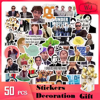 50pcs The Office TV Show Comedy Decal Stickers Laptop Waterproof Luggage Phone • $5.99