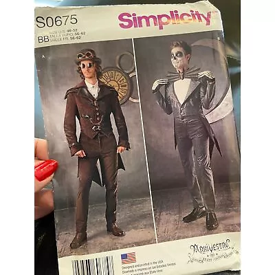 STEAMPUNK/GOTHIC Sewing Pattern Sizes 46-52 Chest UNCUT Halloween Arkivestry • $9.95