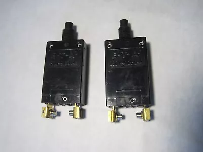 Two (2) 20 Amp Pushbutton Circuit Breakers ~E-T-A  5827  20 AMP Made In Germany • $22