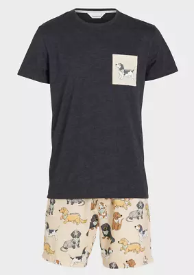 New Peter Alexander Dachshund Dog Pj Top Tee + Shorts Set Rrp$119 Mens M • $70