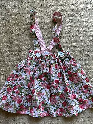 OOBI Lovely Floral Girls Overall Dress Size 4 • $15