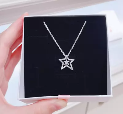 Authentic PANDORA Necklace Sterling Silver Star Necklace 390020C01-45 17.7  • $45.99