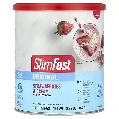 Original Meal Replacement Shake Mix Strawberries & Cream 12.83 Oz (364 G) • $15.86