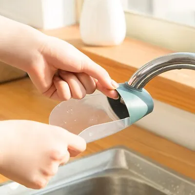 Silicone Water Tap Extension Kids Bathroom Kitchen Sink Faucet Extender-&. • £3.96